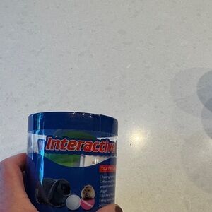 Interactive Blue and Green Dog Toy